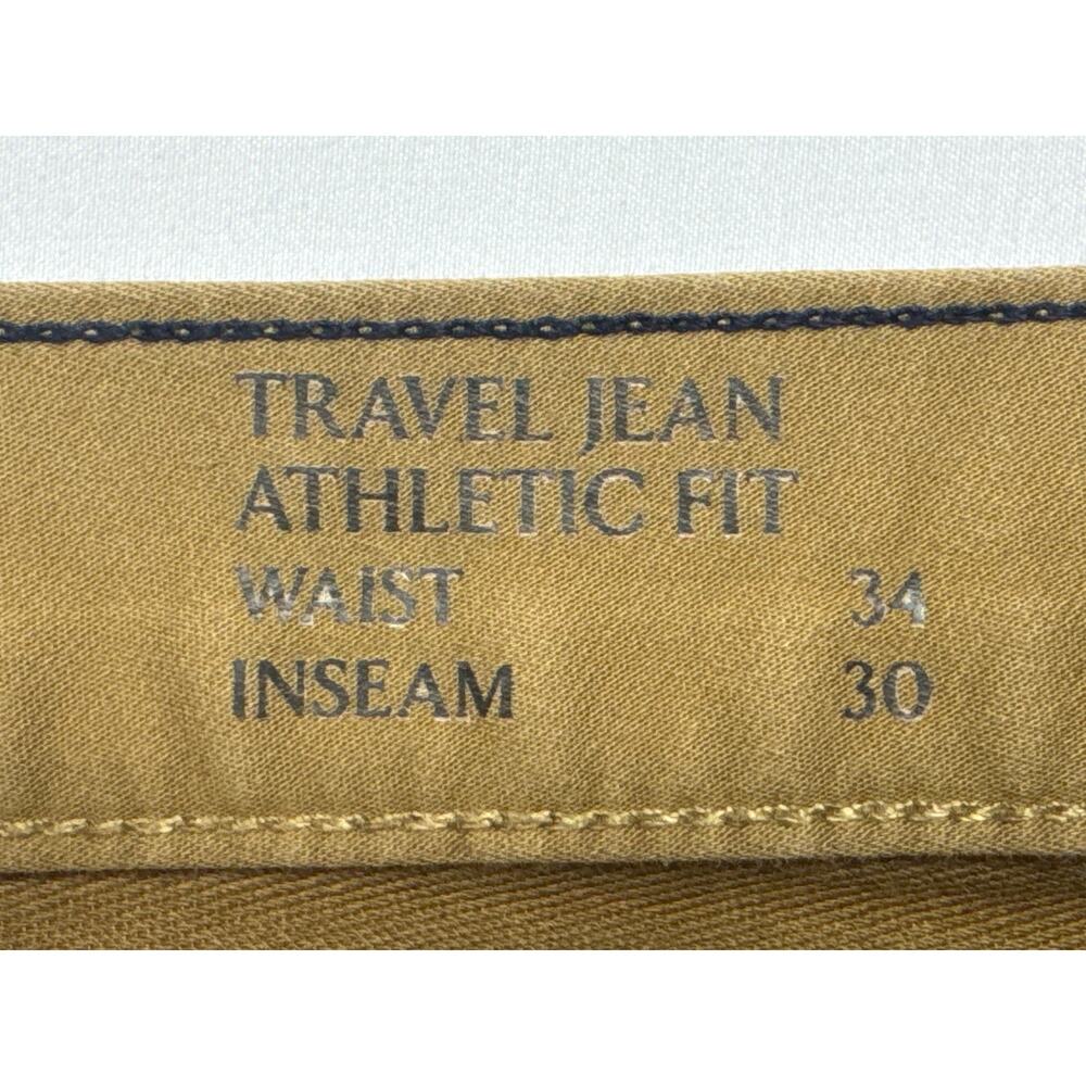 Banana Republic Men's Athletic Fit Travel Jean Tan Pants - Size 34x30 (35x28.5)* - Picture 4 of 5